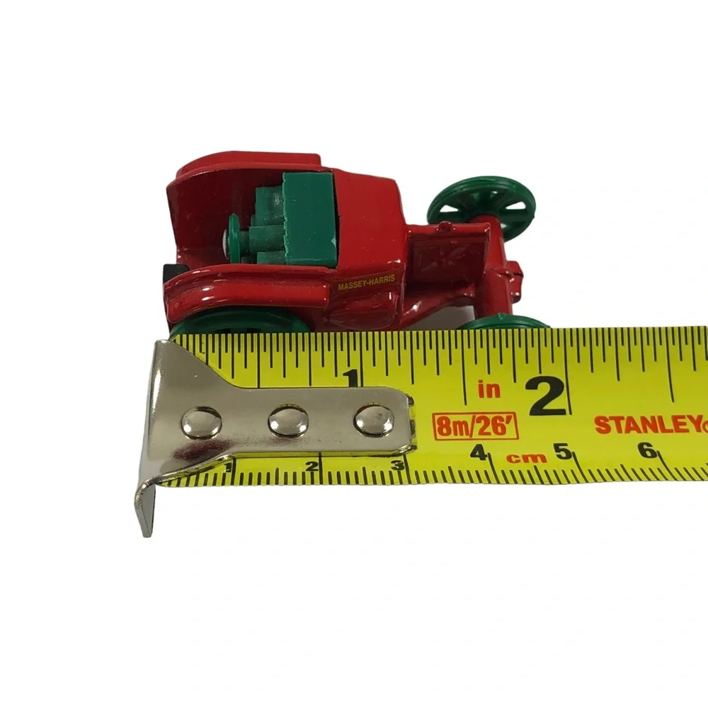 Vintage Mini Die-cast Steel Wheel Massy Harris Car.